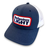 Budweiser Light Vintage Patch + Yupoong 6606 Snapback