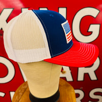 American Flag Vintage Patch + Richardson 112 Snapback