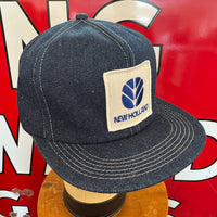 New Holland. Authentic Vintage K-Products Denim Trucker Snapback