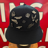Harley-Davidson Pins + Yupoong 6006 Snapback