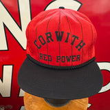 CORWITH RED POWER Trucker Snapback