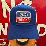 FORD TRUCKS Vintage Patch + New Era 9FORTY Royal/White Cap