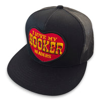 I LOVE MY HOOKER HEADERS Vintage Patch + Yupoong 6006 Snapback