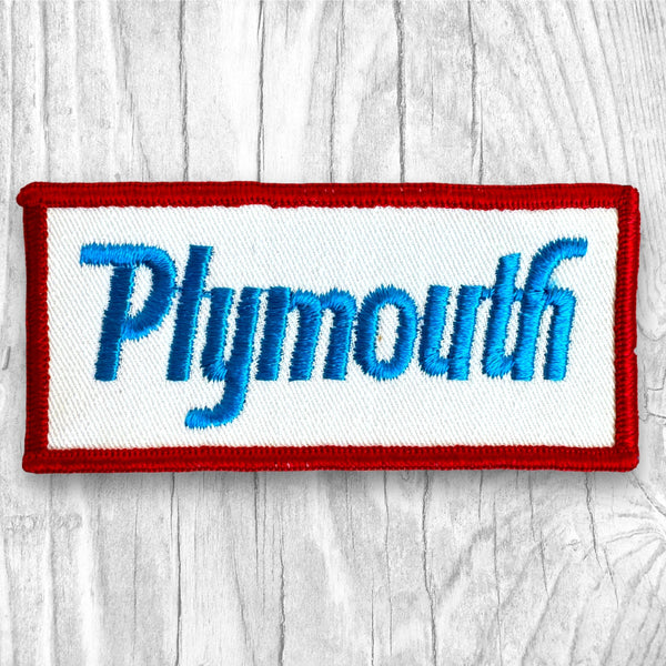 Plymouth. Authentic Vintage Patch.
