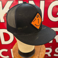 The OK State Highway 1 Orange/Black Patch  + Yupoong 6006 Snapback