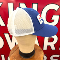 Chevrolet + Imperial. Cobalt Blue/White. X210SM. The Original Sport Mesh Cap