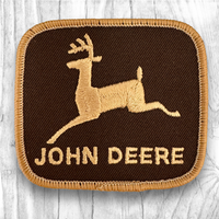 John Deere. Brown/Khaki Authentic Vintage Patch