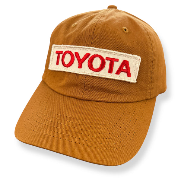 Toyota Motor TEC Vintage Patch + Imperial Buckhorn Brown. Buckle Dad Hat