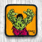 The Incredible Hulk. Authentic Vintage Black/Yellow Patch
