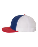 Richardson 112  Royal/White/Red Trucker Snapback