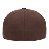Flexfit 6210 Brown Grey. Premium Fitted. 6 Panel :: Store Only