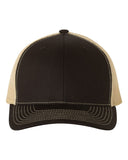 Richardson 112 Black/Vegas Gold Trucker Snapback