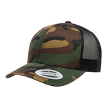 Yupoong 6606CA. Camo Retro Trucker.