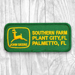 JOHN DEERE SOUTHERN FARM PLANT CITY, FL PALMETTO, FL. Authentic Vintage Patch