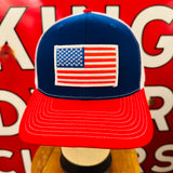 American Flag Vintage Patch + Richardson 112 Snapback