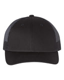 Richardson 115 Black Low Pro Trucker Snapback