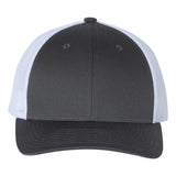 Add Richardson 115 Charcoal/White Low Pro Trucker Snapback