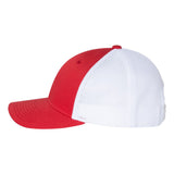 Add Richardson 115 Red/White Low Pro Trucker Snapback