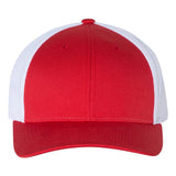 Add Richardson 115 Red/White Low Pro Trucker Snapback
