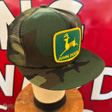 John Deere. Authentic Vintage K-Products Camo Trucker Snapback