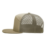 Richardson 168 Pale Khaki/Loden Green Hi-Pro 7-Panel Trucker Snapback