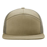 Richardson 168 Pale Khaki/Loden Green Hi-Pro 7-Panel Trucker Snapback