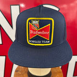 Budweiser Bobsled Team Vintage Patch + Yupoong 6006 Snapback
