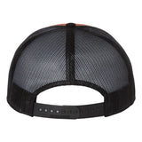 Richardson 168 Charcoal/Burnt Orange/Black Hi-Pro 7-Panel Trucker Snapback