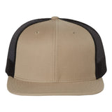 Richardson 511 Heather Khaki/Black Classic Wool Trucker Snapback