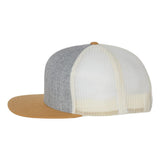 Richardson 511 Heather Grey/Birch/Biscuit Classic Wool Trucker Snapback
