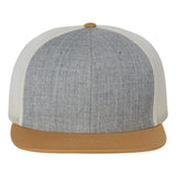 Richardson 511 Heather Grey/Birch/Biscuit Classic Wool Trucker Snapback