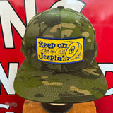 KEEP ON JEEPIN’ + Yupoong 6006 Snapback