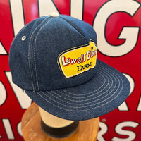 Lowell Davis Farm. Authentic Vintage Trucker Denim Snapback