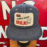 MoorMan’s - make mine MILK! By Louisville MFG. CO. Authentic Vintage Denim Snapback