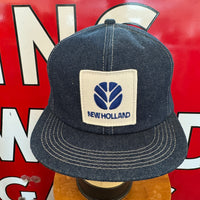 New Holland. Authentic Vintage K-Products Denim Trucker Snapback