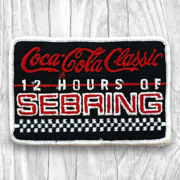 COCA COLA CLASSIC. 12 HOURS OF SEBRING. Authentic Vintage Patch