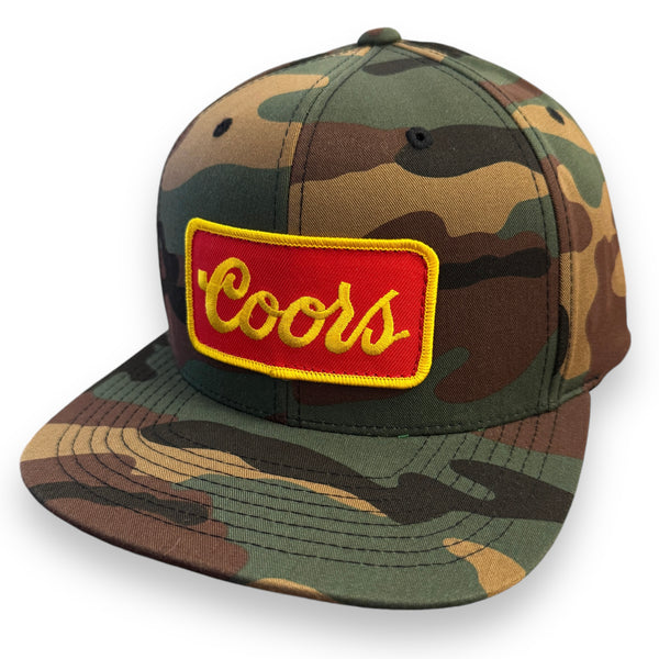 COORS Vintage Patch + Yupoong 6089 Camo Snapback