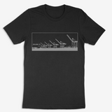 Oakland Cranes + Gray & Black T-Shirt