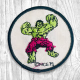 The Incredible Hulk. Authentic Vintage Round Patch