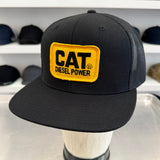 CAT Diesel Power. Black/Yellow Vintage Patch