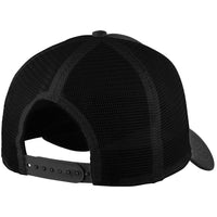 New Era 9FORTY Black Trucker Snapback Mesh. Cap not sold alone.