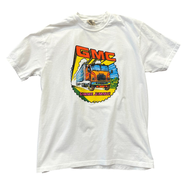 GMC. GIMME JIMMY! NOS Vintage Transfer + White Comfort Colors 1717. Adult Large