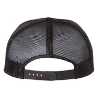 Richardson 168 Charcoal/Black Hi-Pro 7-Panel Trucker Snapback