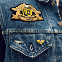 Harley-Davidson Vintage Patches + Vintage Levi Vest. Large