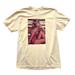 Farrah Fawcett. NOS Vintage Transfer + Ivory Comfort Colors T-Shirt. Adult Medium