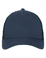 New Era 9FORTY Deep Navy Trucker Snapback Mesh. Cap not sold alone.