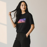 Oakland Cranes Sunset  + Black T-Shirt