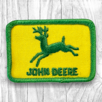 John Deere. Yellow/Green Authentic Vintage Cap Patch