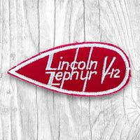 Lincoln Zephyr V-12. Authentic Vintage Patch