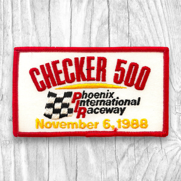 Checker 500. Phoenix International Raceway. Authentic Vintage Patch